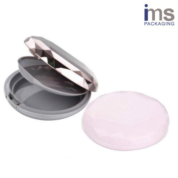 Round Plastic Powder Compact Case